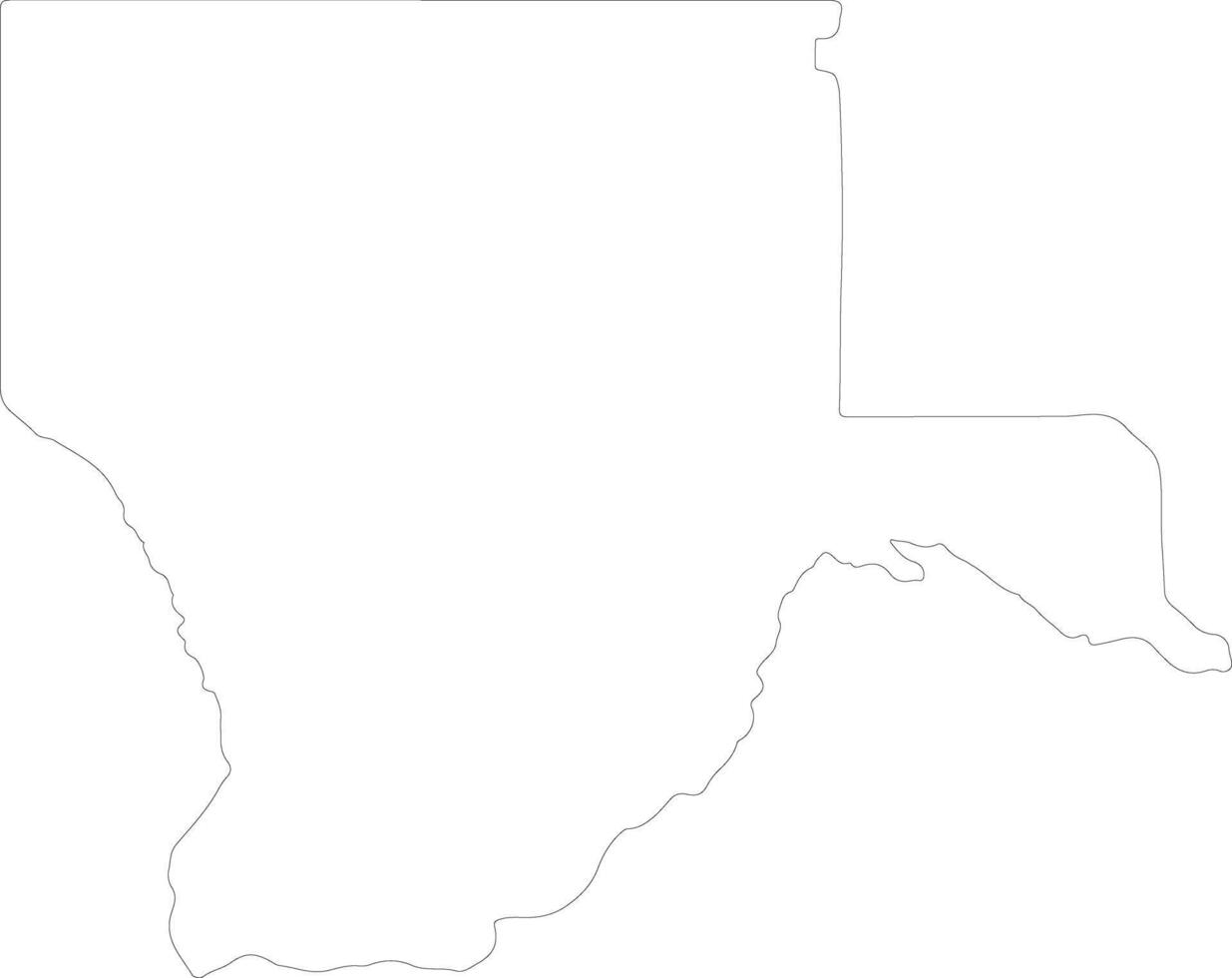 kgalagadi Botswana schema carta geografica vettore