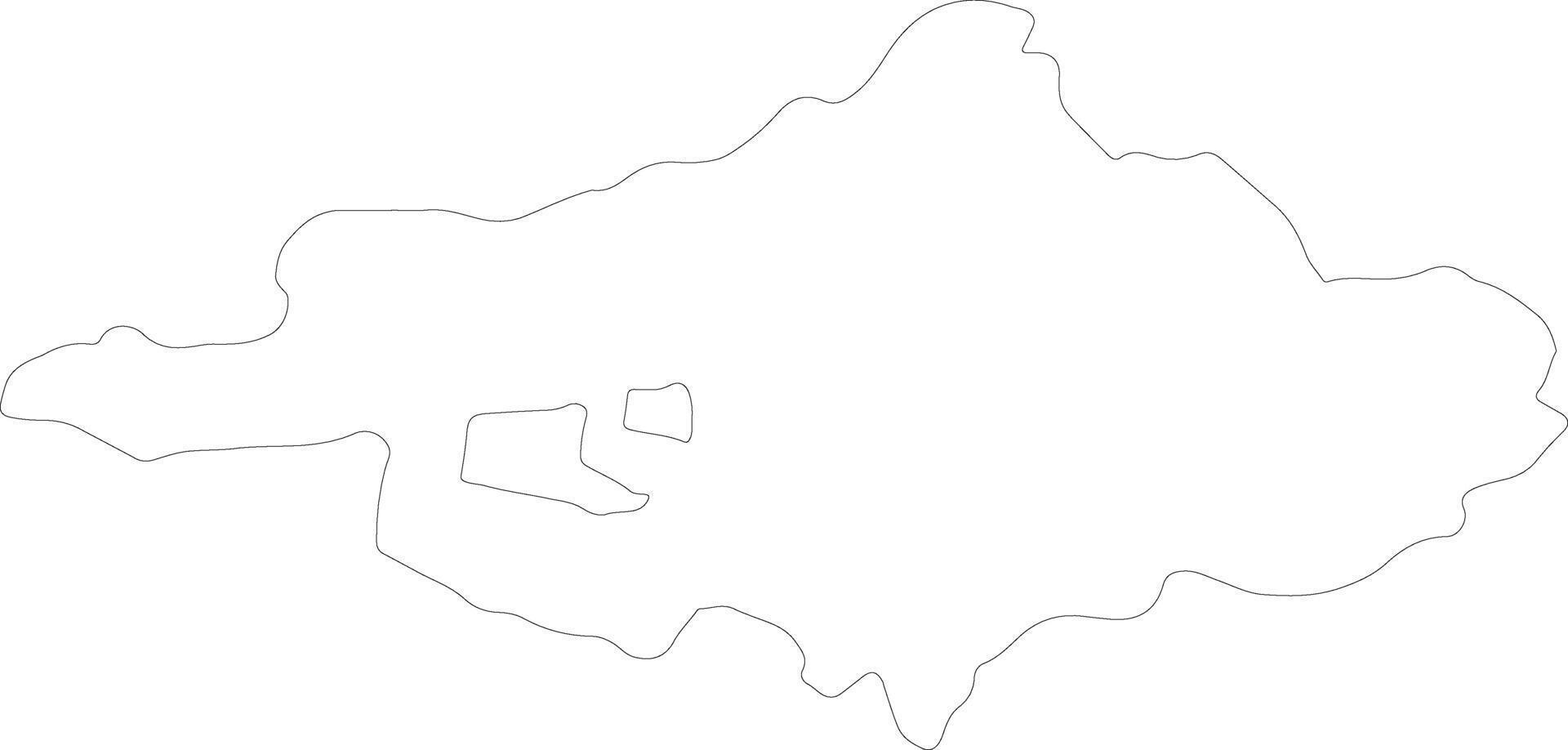 szabolcs-szatmar-bereg Ungheria schema carta geografica vettore