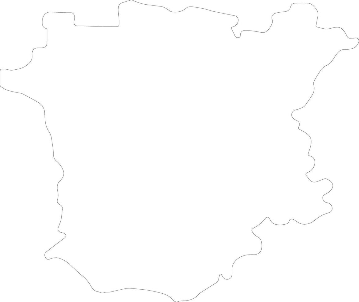 Cecenia Russia schema carta geografica vettore