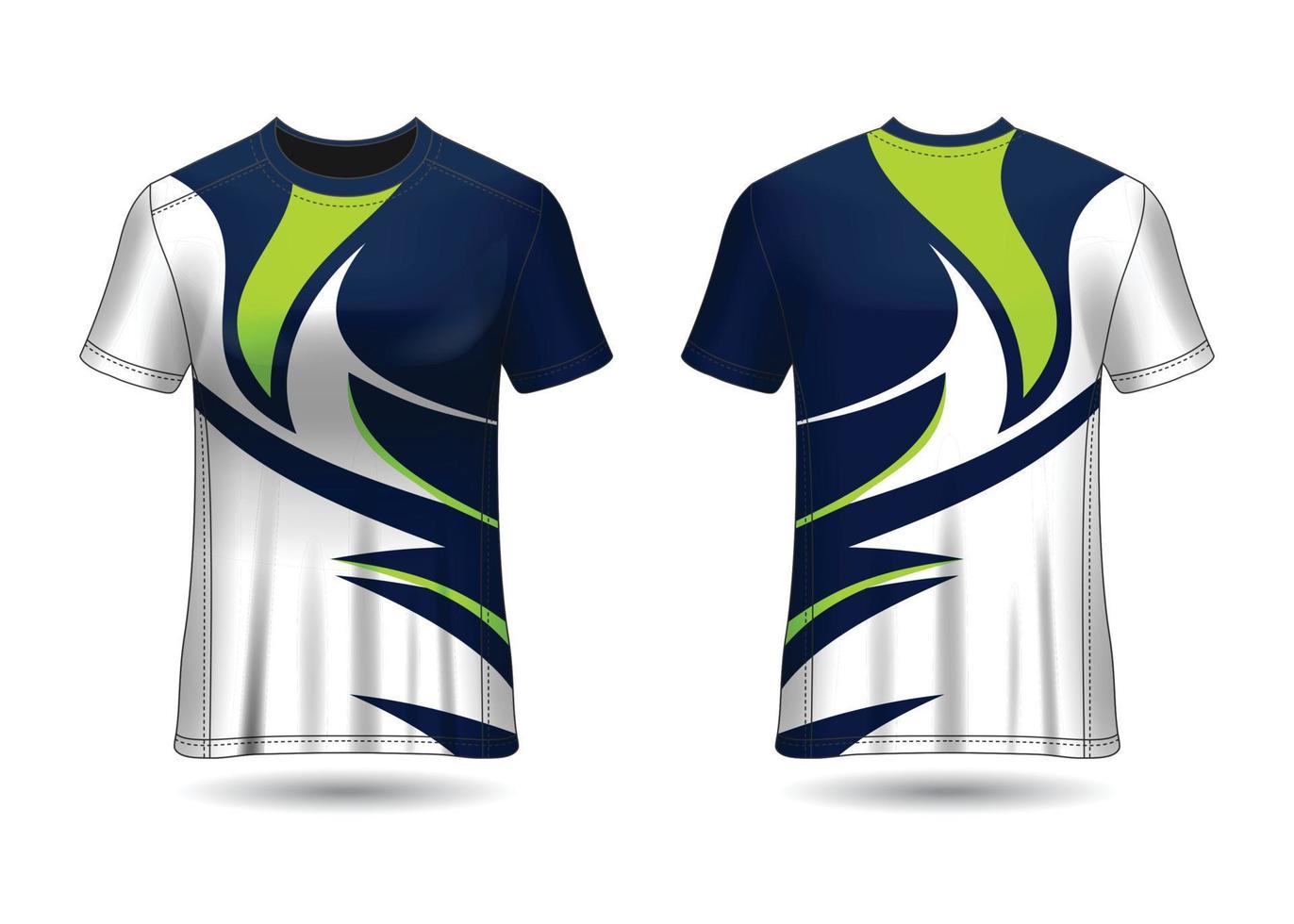 t-shirt design sportivo. vettore di maglia da corsa