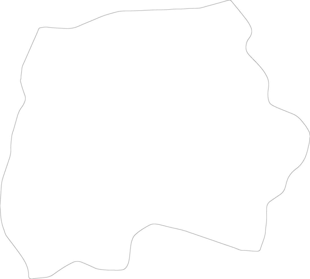 Le kef tunisia schema carta geografica vettore