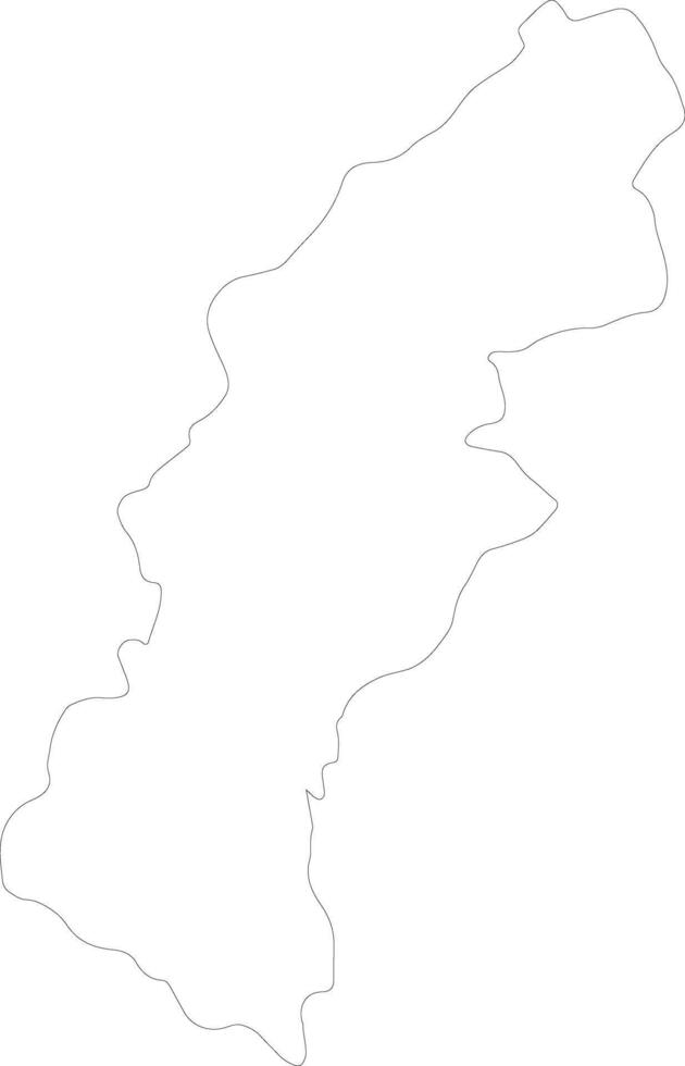 mahakali Nepal schema carta geografica vettore