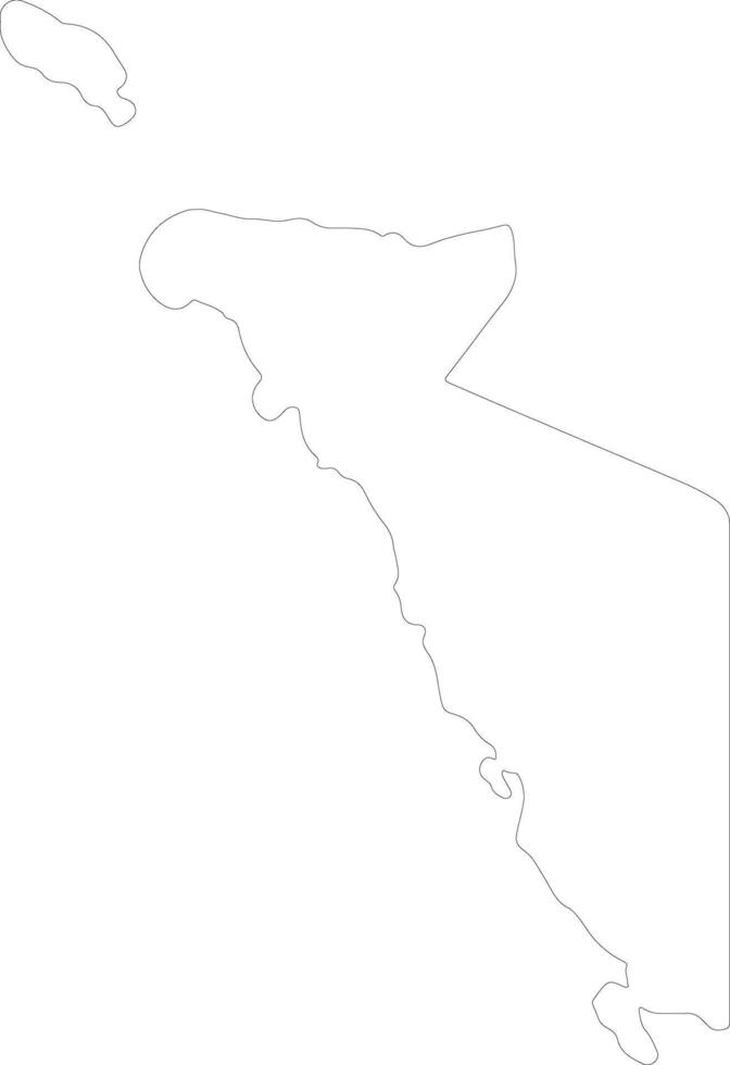 mindoro occidentale Filippine schema carta geografica vettore