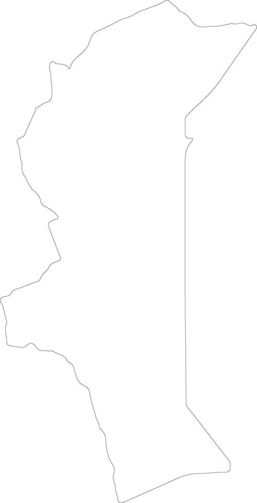 nord-orientale Kenia schema carta geografica vettore