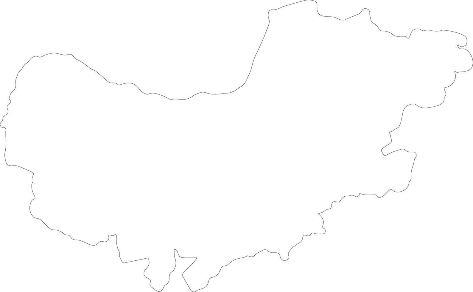 nord ovest Sud Africa schema carta geografica vettore