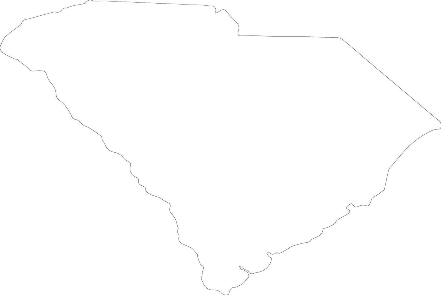 Sud carolina unito stati di America schema carta geografica vettore