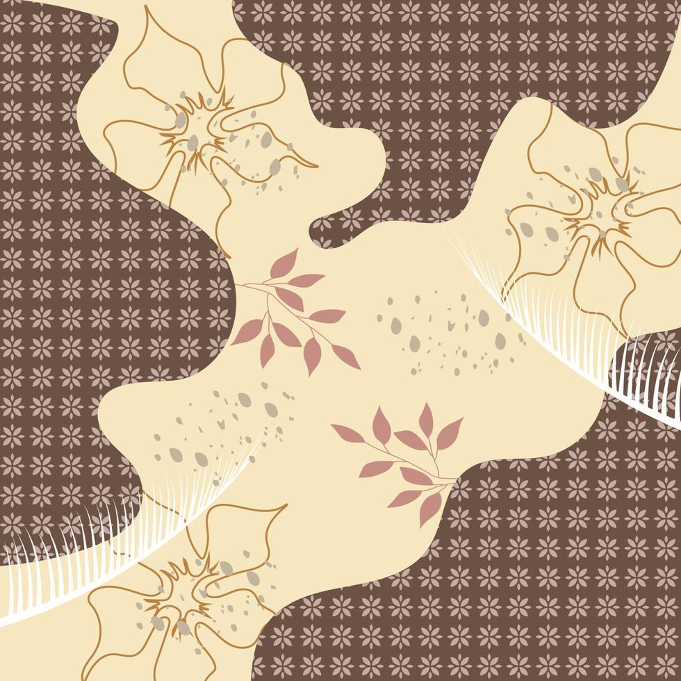 sciarpa di seta disegno astratto modello con stile floreale. design utile per hijab, fazzoletto, bandana, tessuto, moda, scialle, carta da parati, copriletto, ecc. vettore