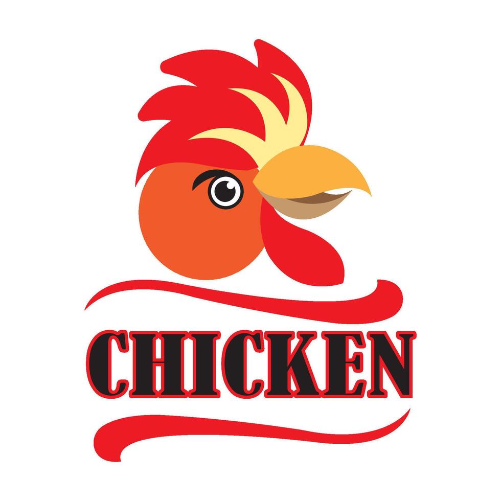 pollo icona logo vettore design modello