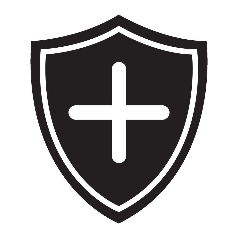 scudo icona logo vettore design modello