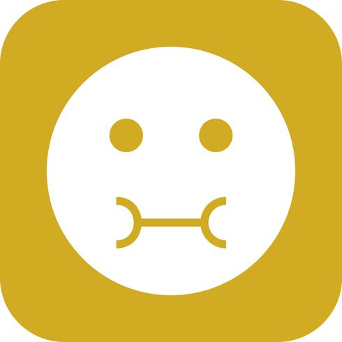 Icona di vettore di Emoji malato