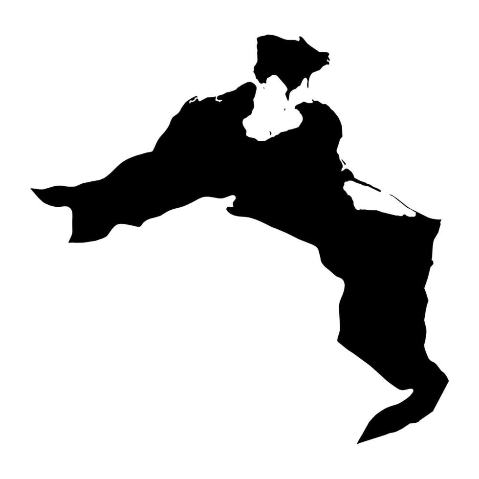 medenina governatorato carta geografica, amministrativo divisione di tunisia. vettore illustrazione.
