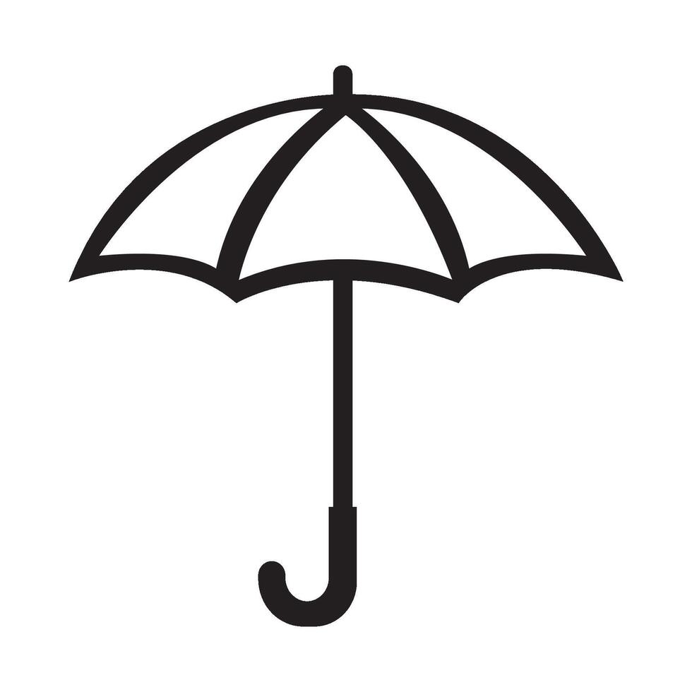 ombrello icona logo vettore design modello