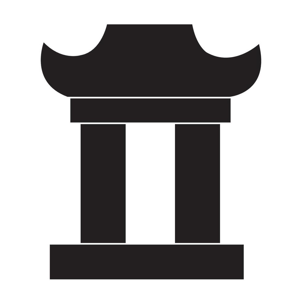 monastero icona logo vettore design modello