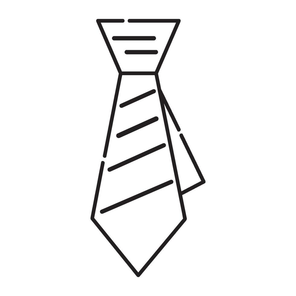 un' cravatta icona logo vettore design modello