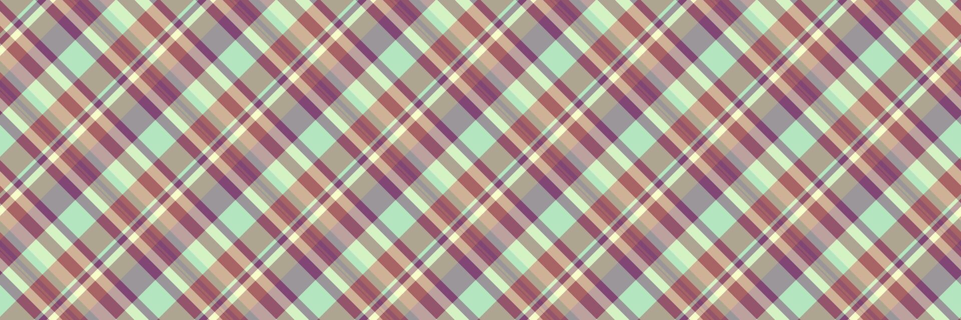 bobina tessuto modello tartan, semplice struttura senza soluzione di continuità sfondo. volume dai un'occhiata plaid tessile vettore nel leggero e rosa colori.