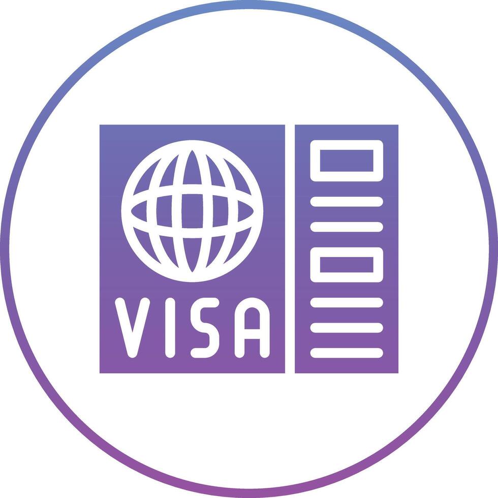 Visa vettore icona