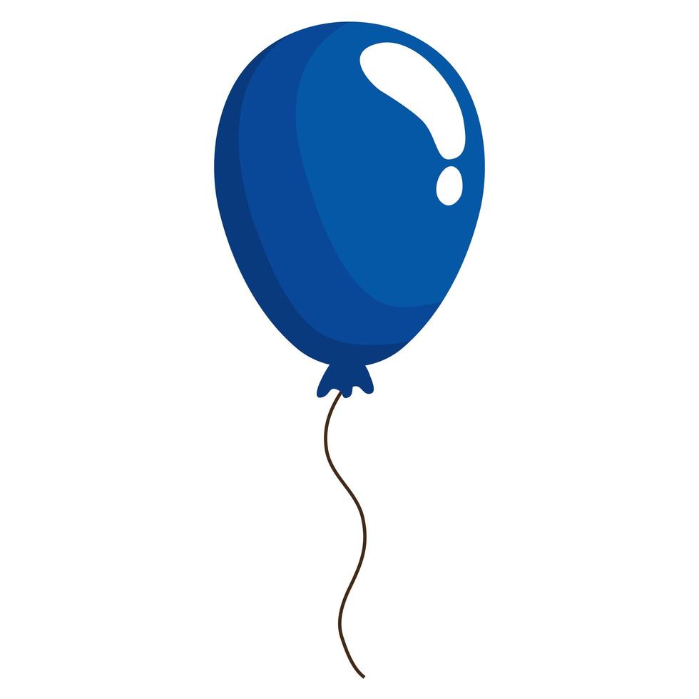 icona palloncino blu vettore