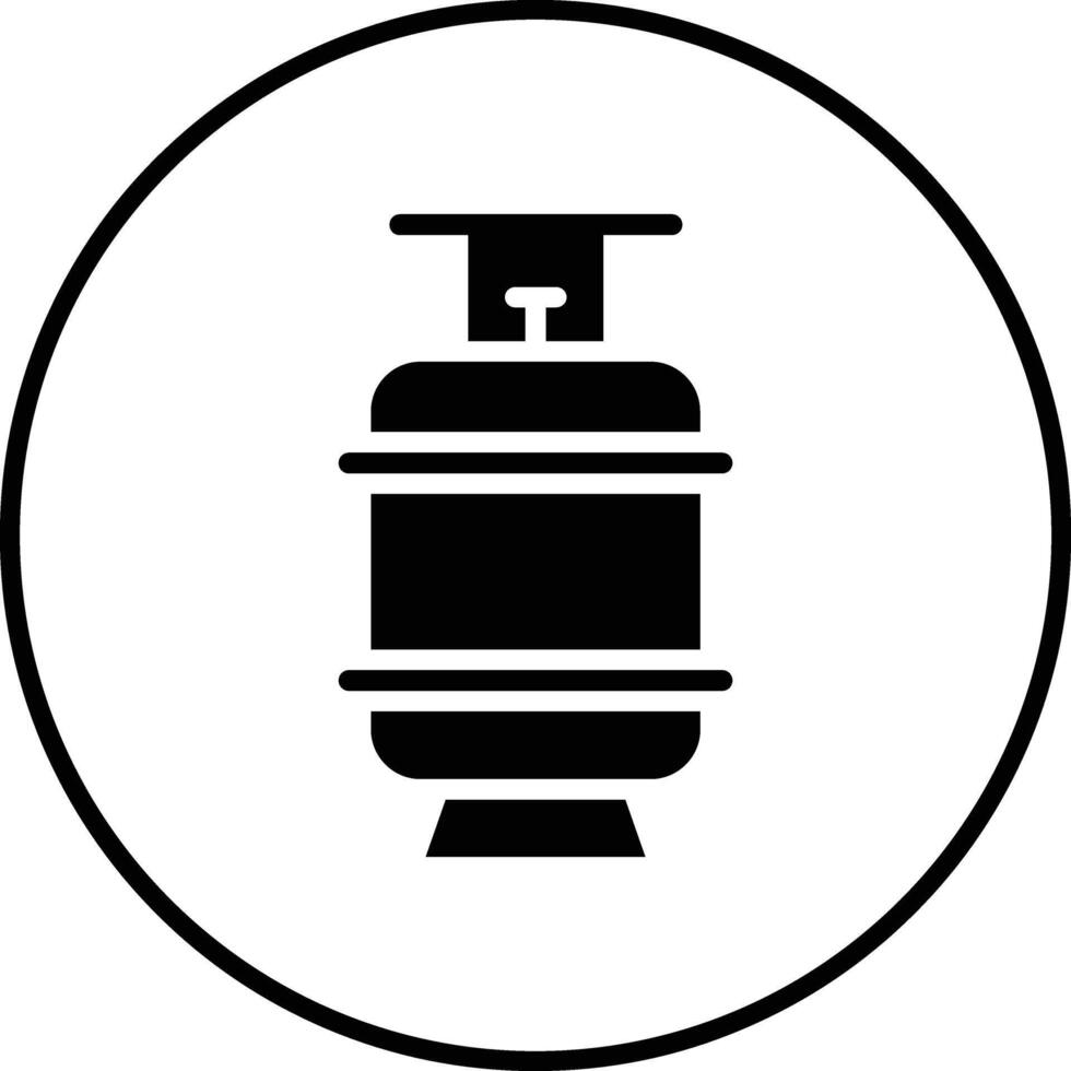 gas cilindro vettore icona