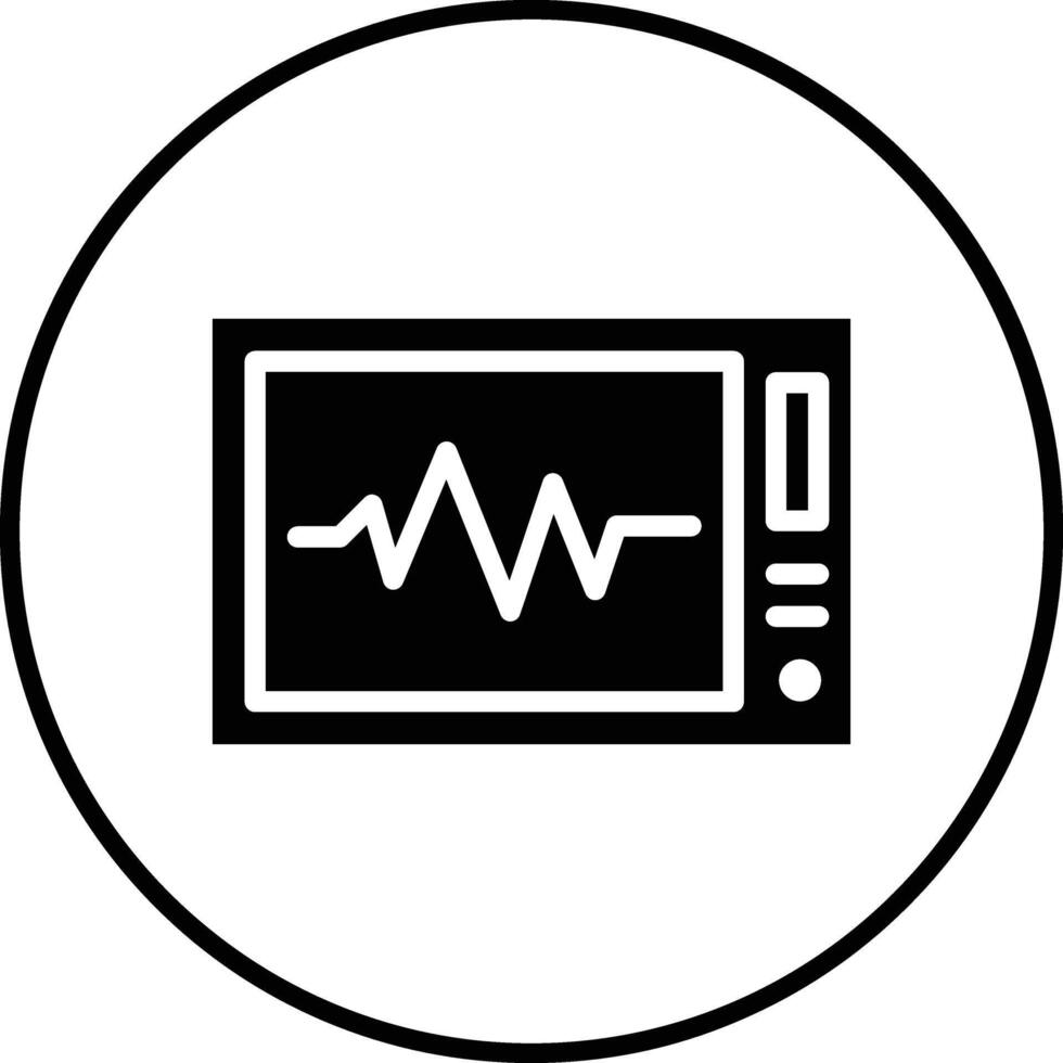 elettrocardiogramma vettore icona