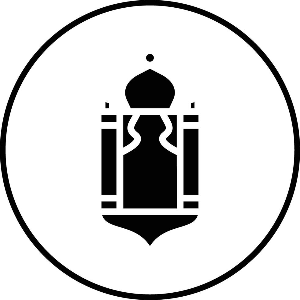 arabo lanterna vettore icona