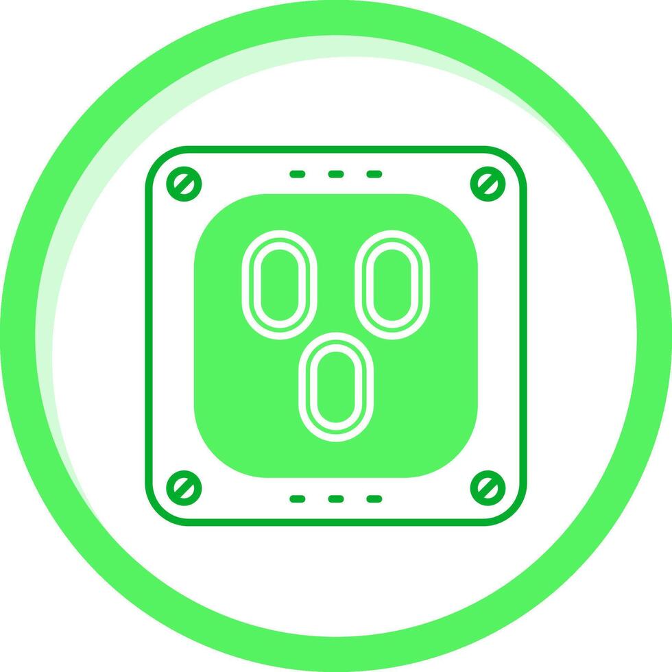 presa verde mescolare icona vettore