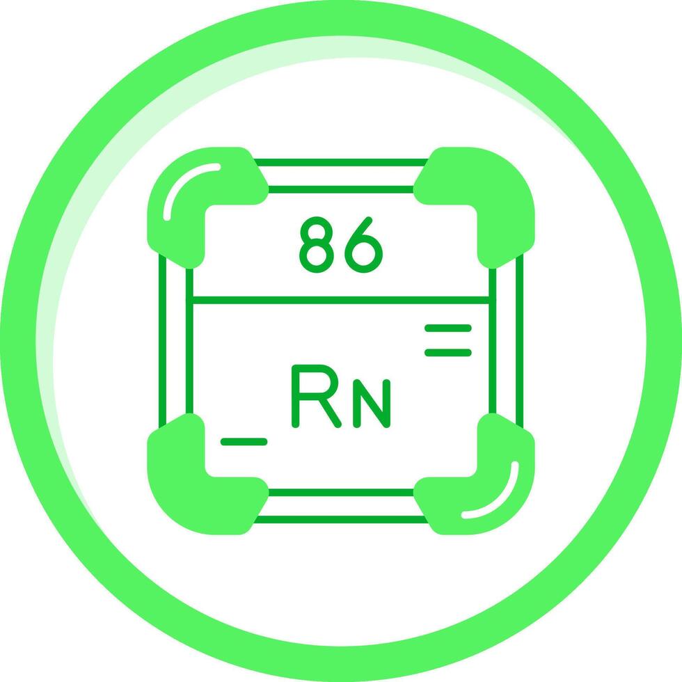 radon verde mescolare icona vettore