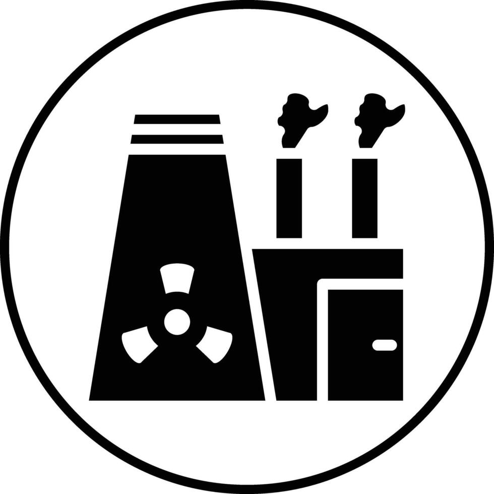 nucleare energia vettore icona