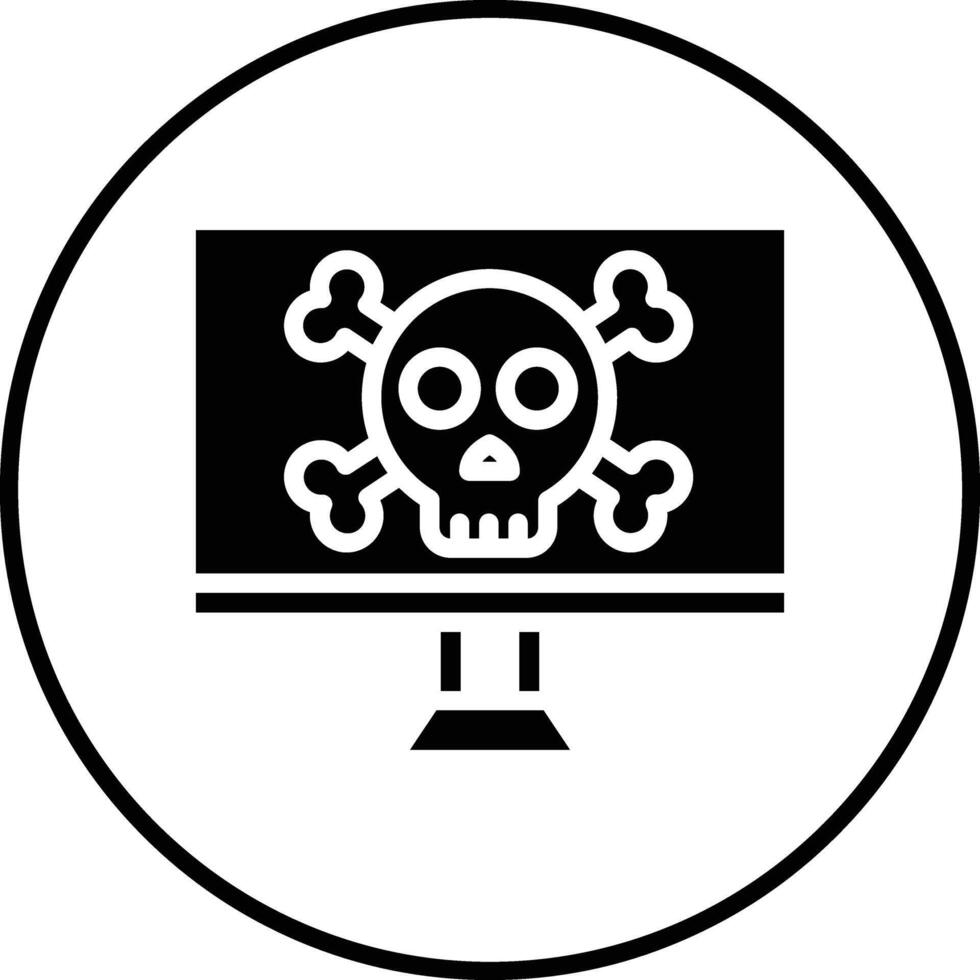 icona del vettore di attacco informatico