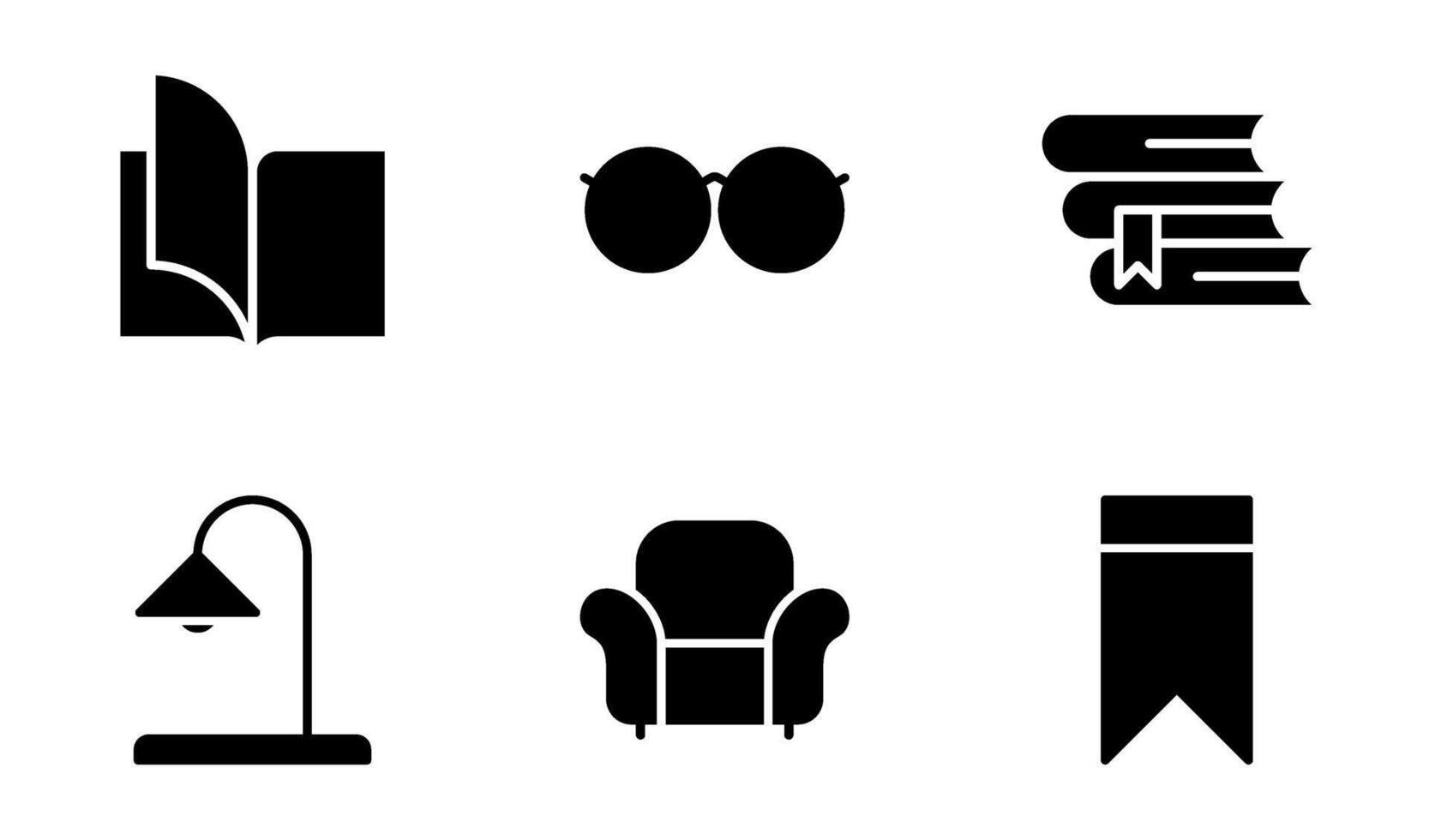 biblioteca icona simbolo vettore modello collezione