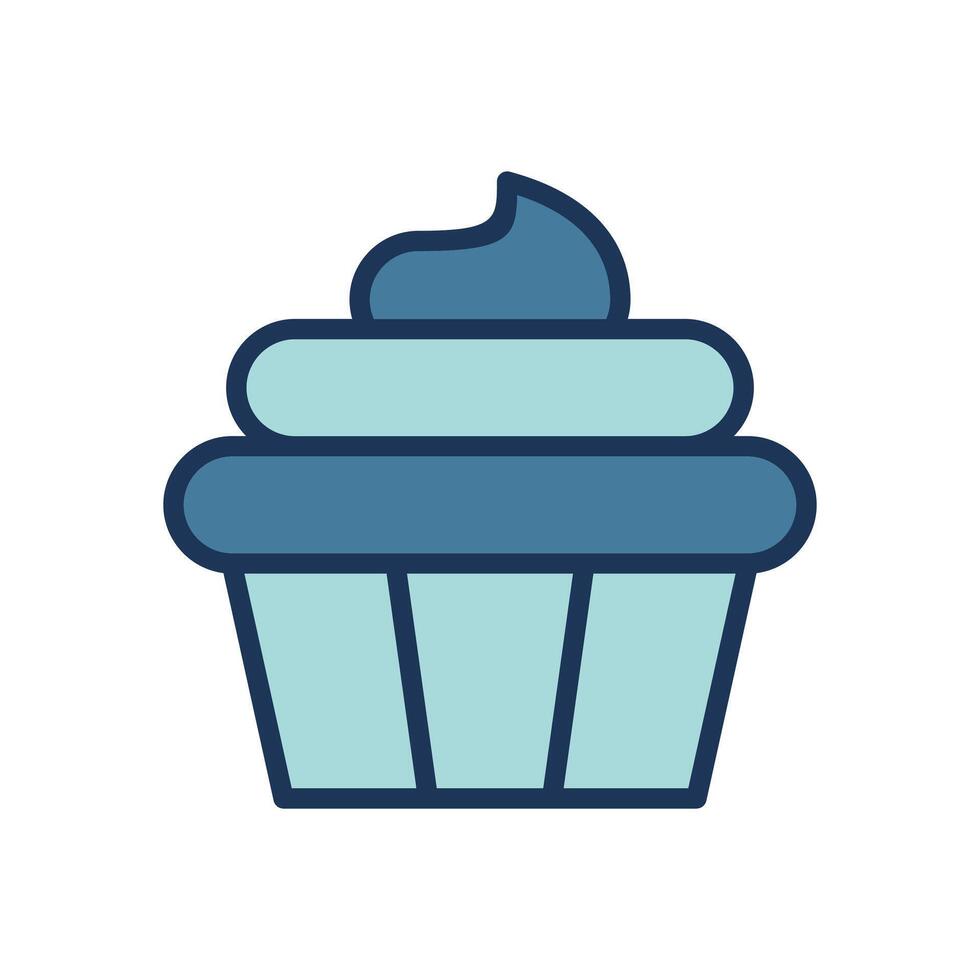 Cupcake icona simbolo vettore modello