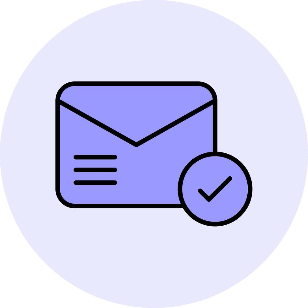 e-mail consegnato vecto icona vettore