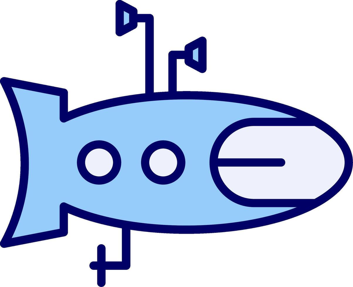 sottomarino vecto icona vettore