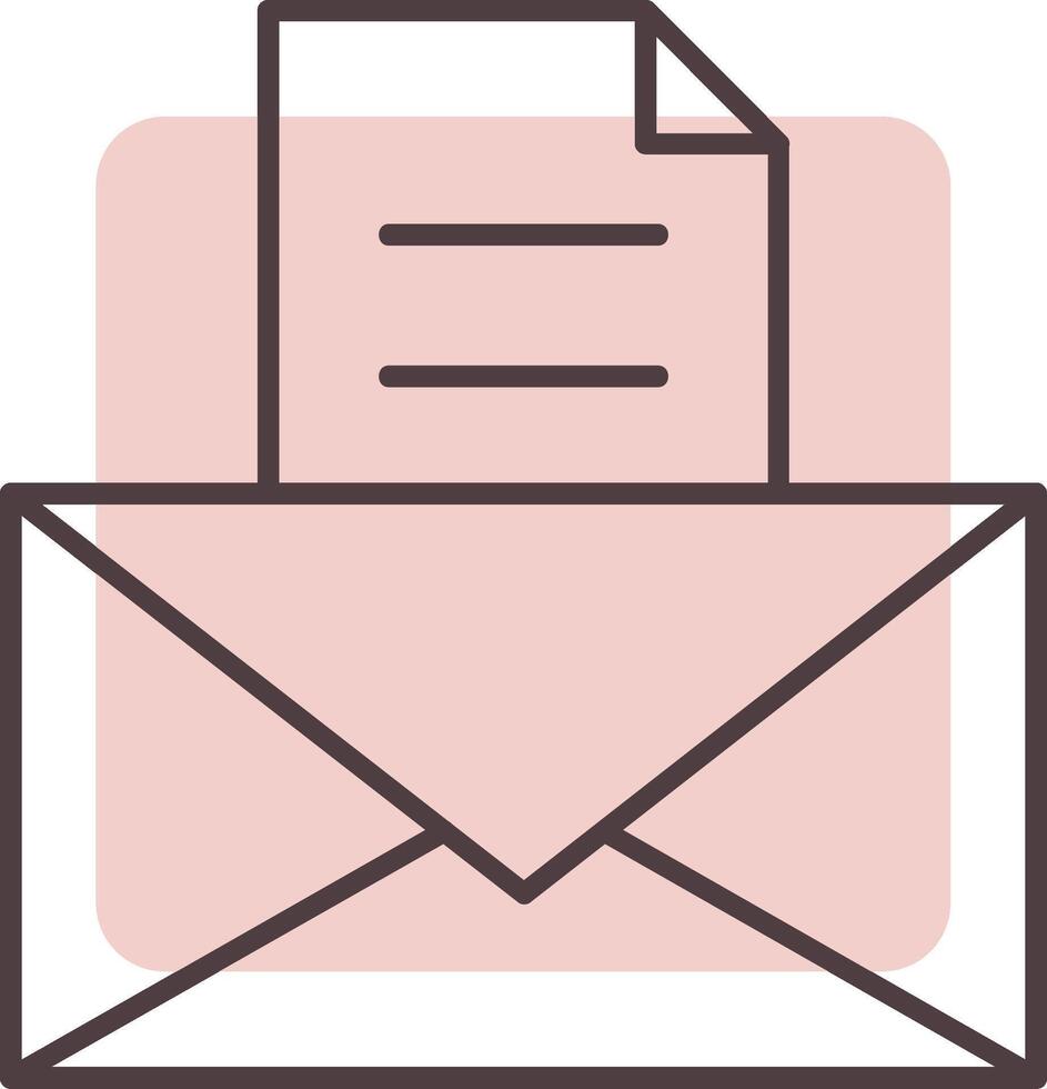 e-mail linea forma colori icona vettore