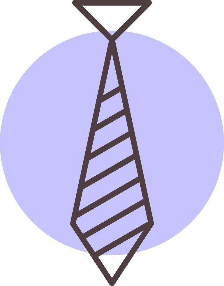 cravatta linea forma colori icona vettore
