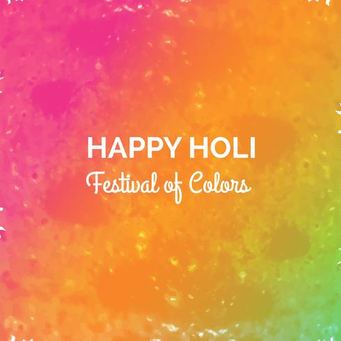 Festival di colori felice holi celebrazione carta vettoriale