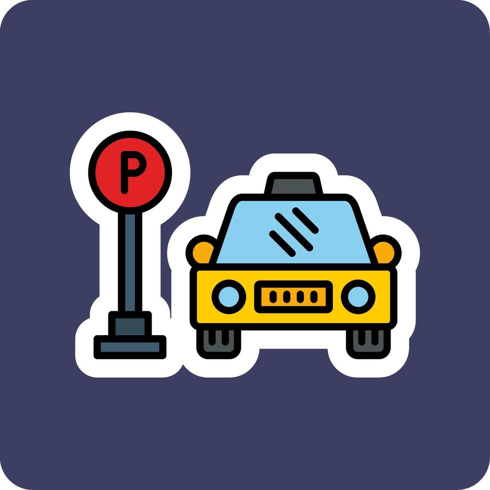 parcheggio vecto icona vettore