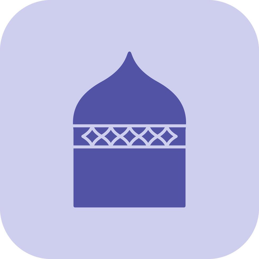 islamico architettura glifo tritono icona vettore