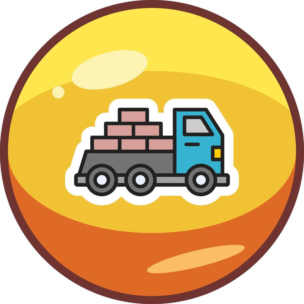 la logistica consegna camion vecto icona vettore