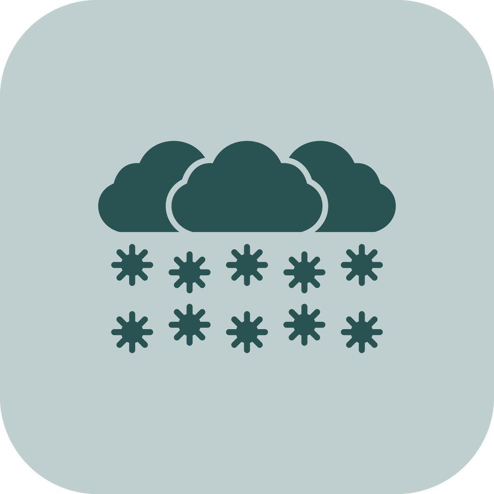 nevicando glifo tritono icona vettore