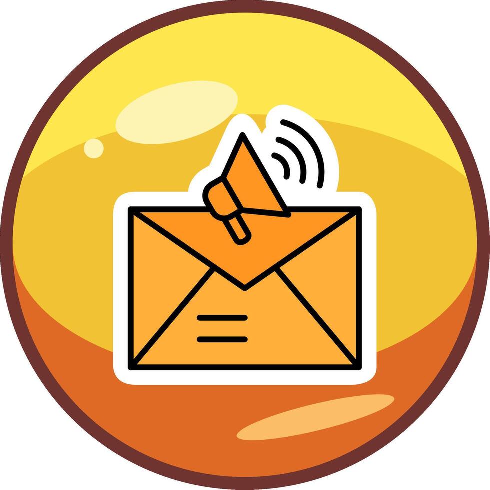 e-mail marketing vecto icona vettore