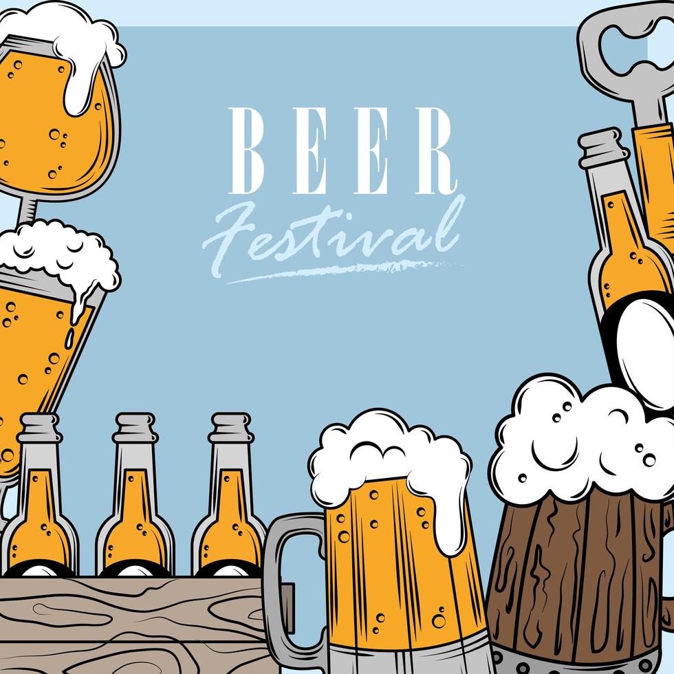 pubblicità del festival della birra vettore