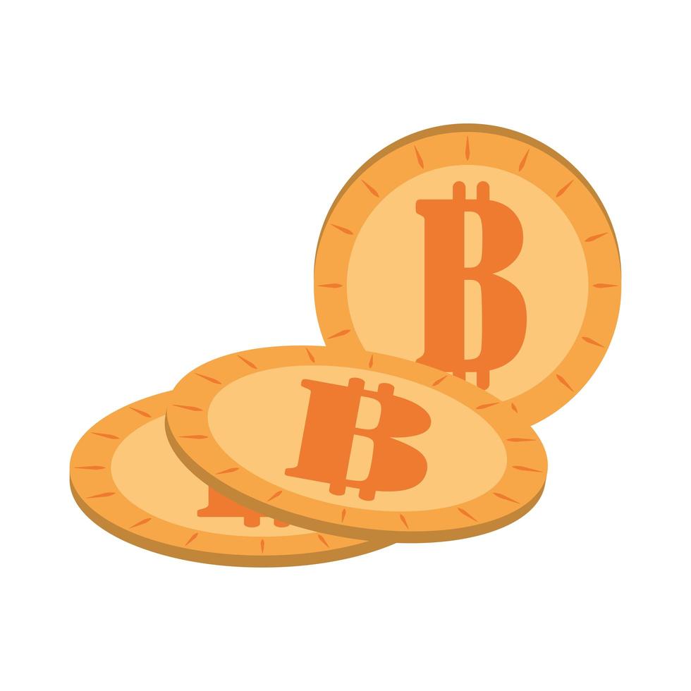 valuta digitale bitcoin vettore