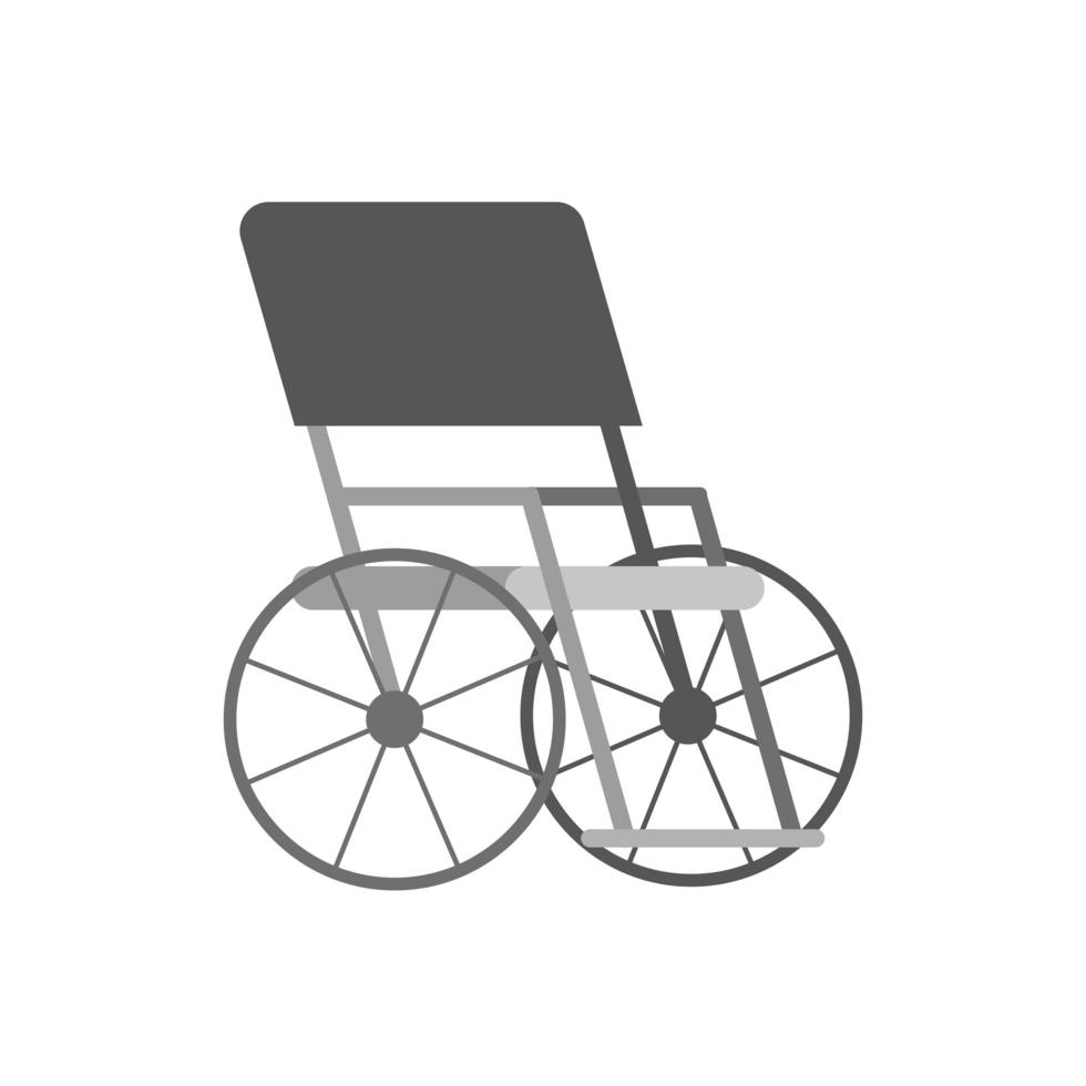 icona della sedia a rotelle medica vettore