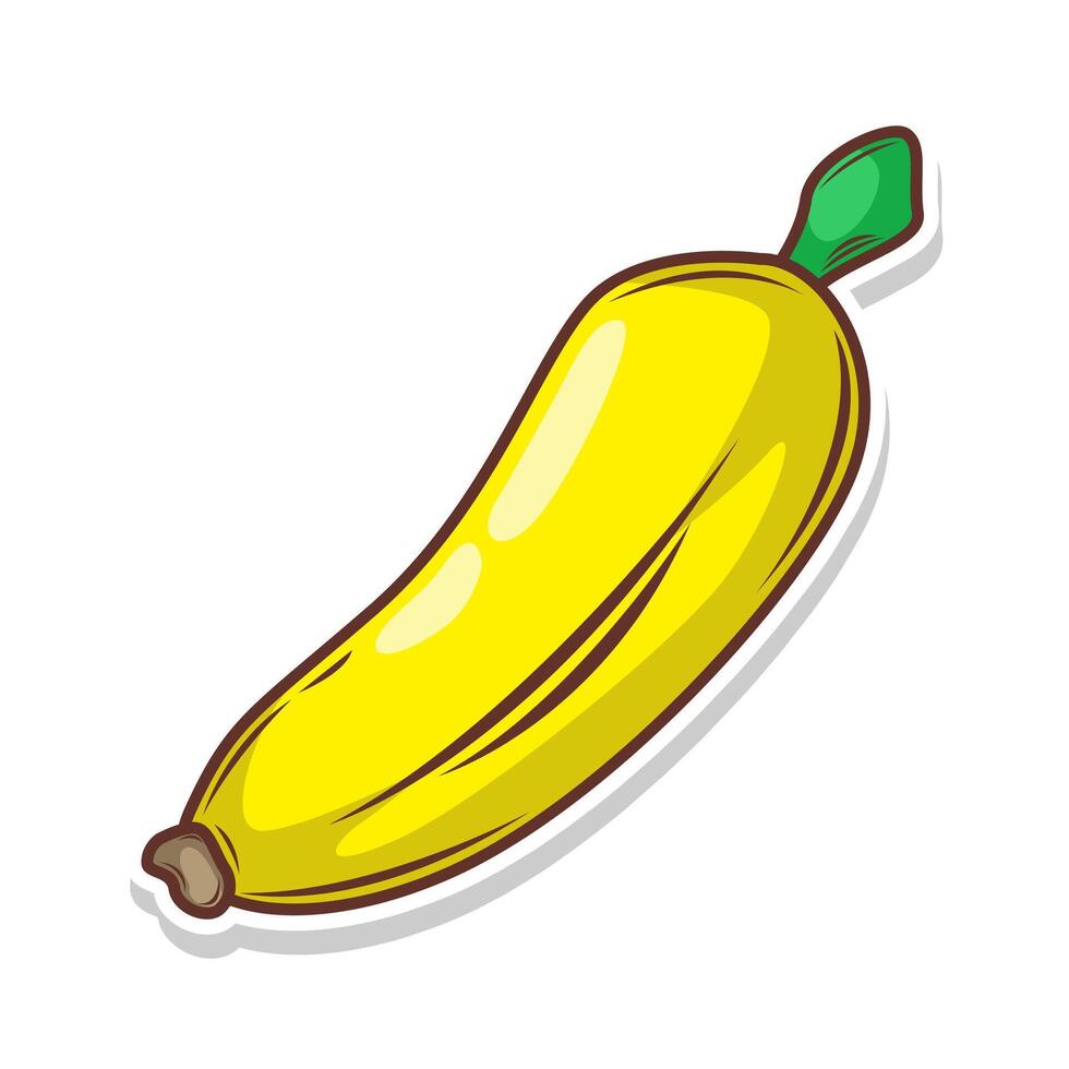 Banana scarabocchio mano disegnare vettore illustrazione