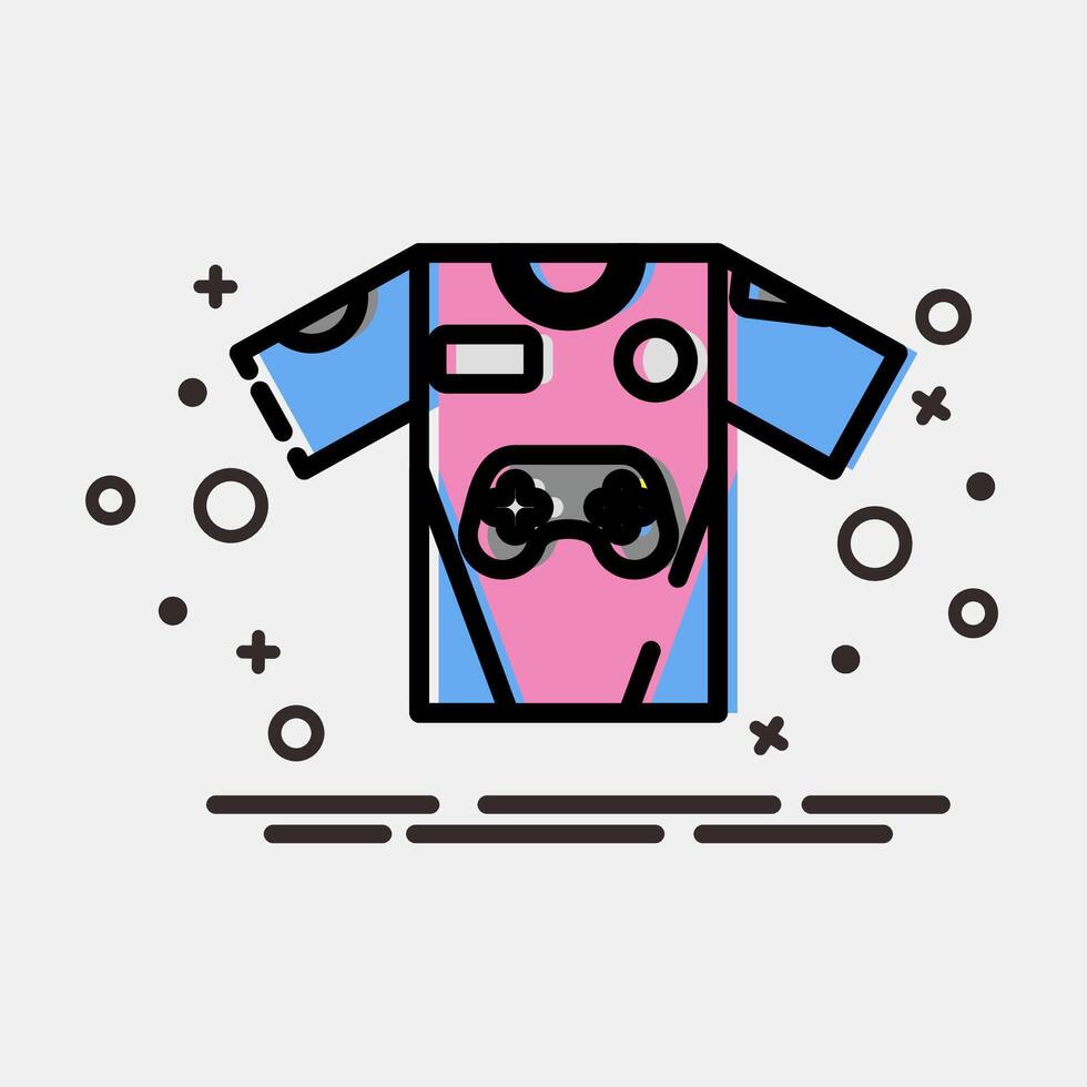 icona maglia. esports gioco elementi. icone nel mbe stile. bene per stampe, manifesti, logo, pubblicità, infografica, eccetera. vettore