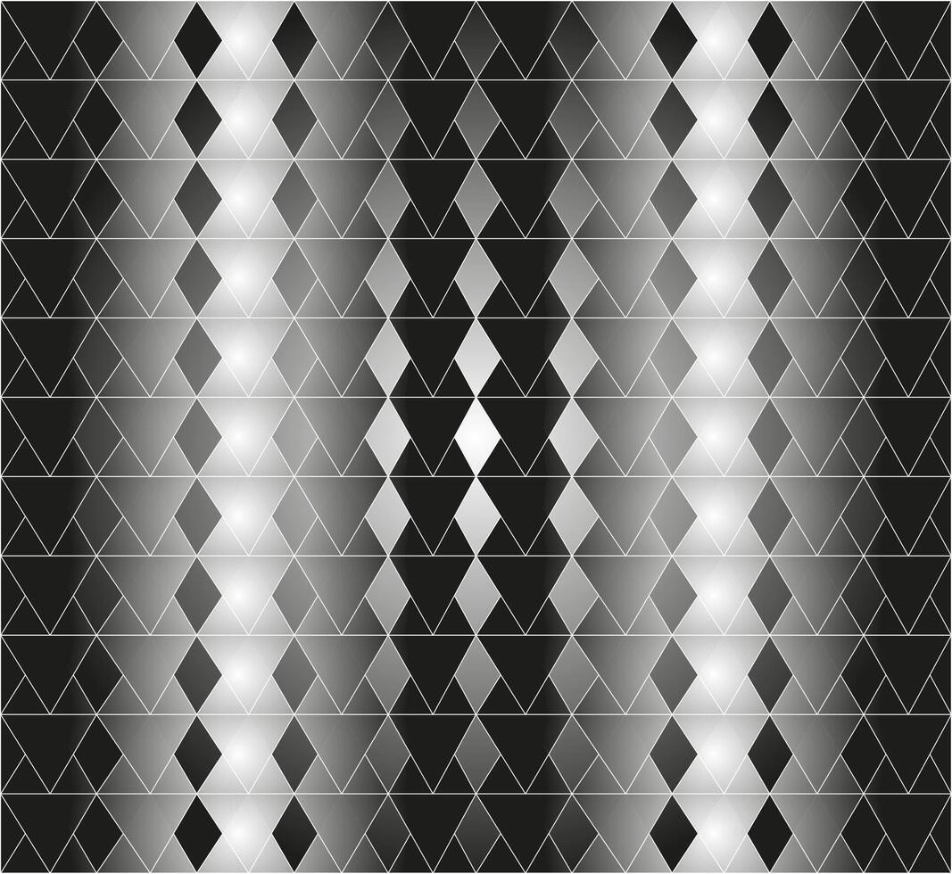 astratto geometrico modello nel metallico colore su grigio pendenza sfondo vettore