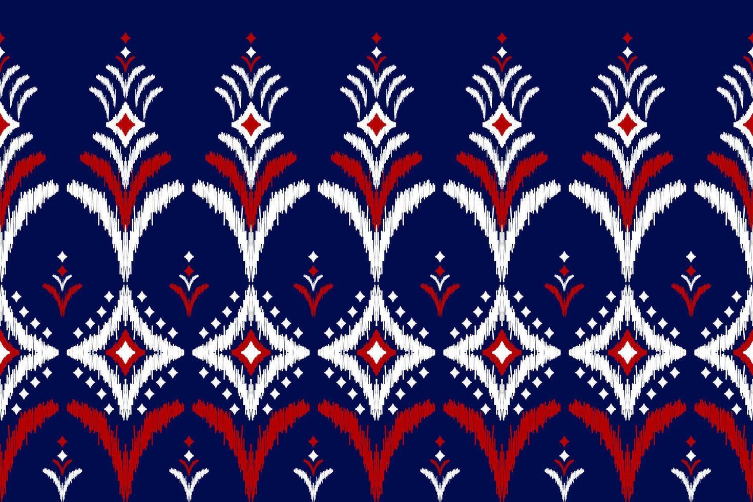 tessuto bellissimo ikat modello arte. etnico ikat senza soluzione di continuità modello nel tribale. americano, messicano stile. vettore