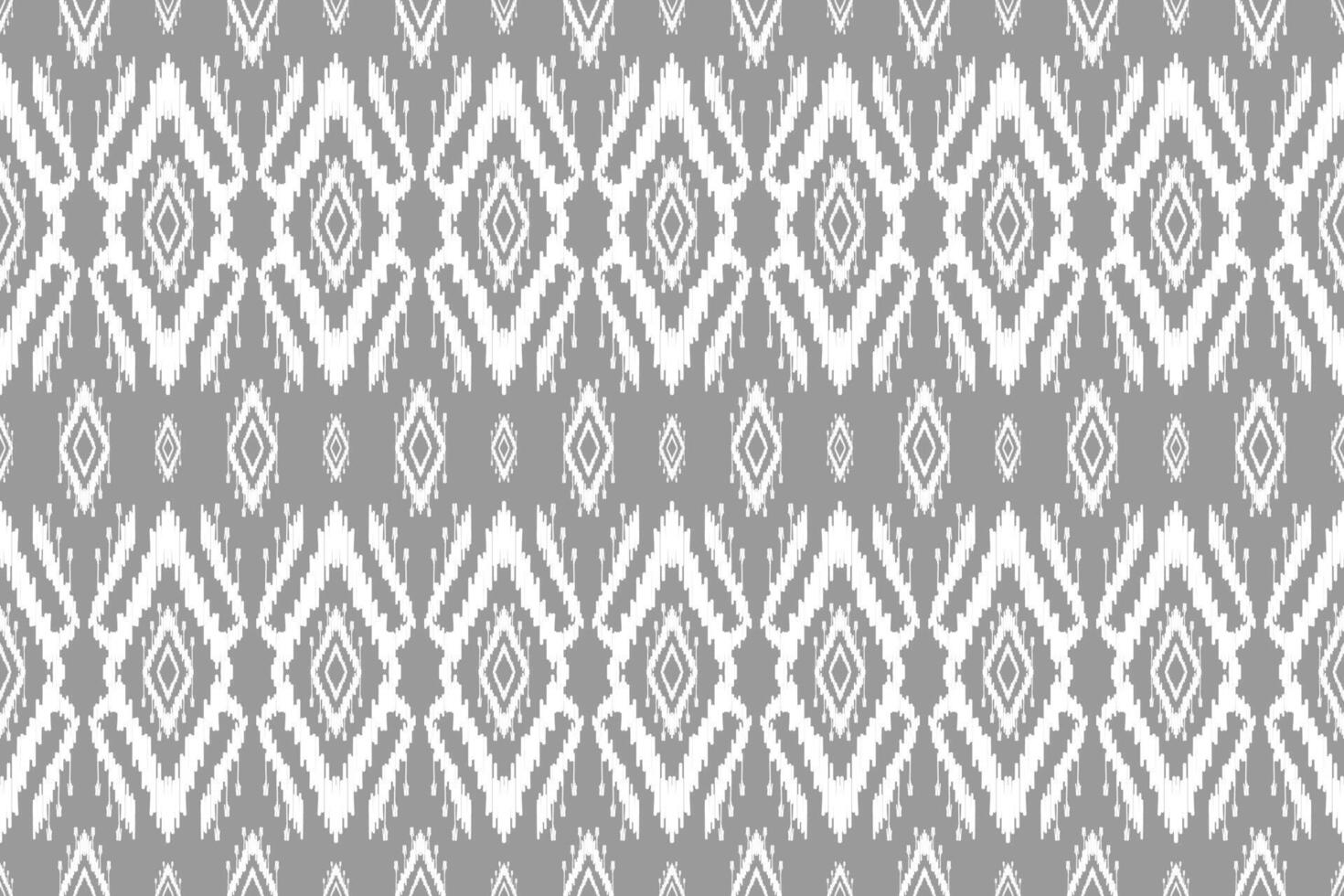 tessuto etnico ikat arte. senza soluzione di continuità modello nel tribale. azteco geometrico ornamento Stampa. vettore