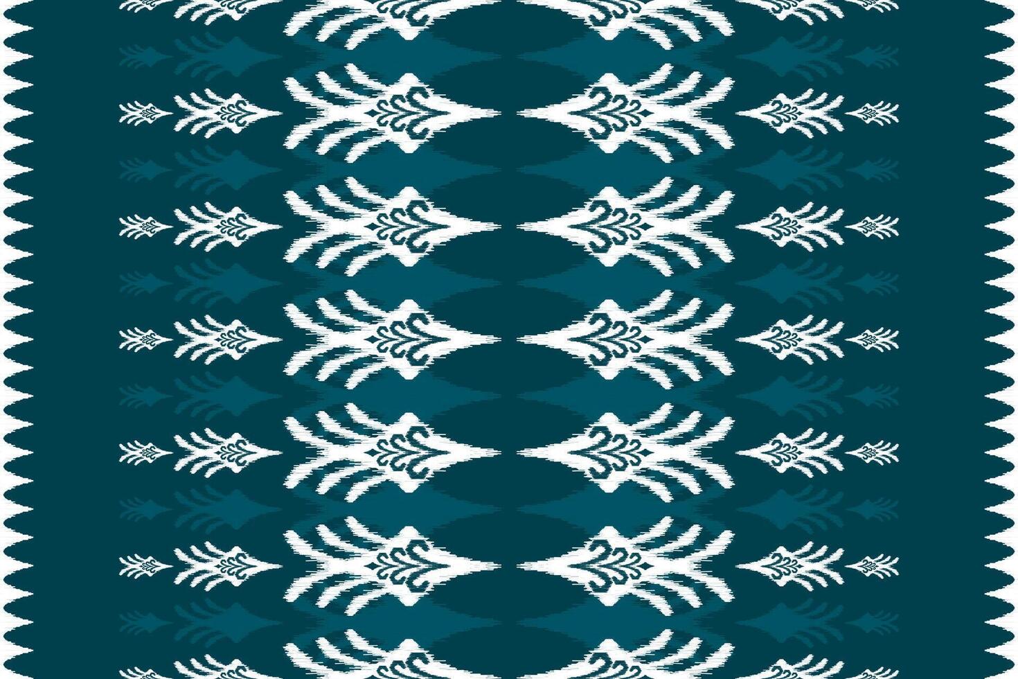 etnico ikat senza soluzione di continuità modello tradizionale. tappeto tribale stile. azteco ornamento Stampa. vettore