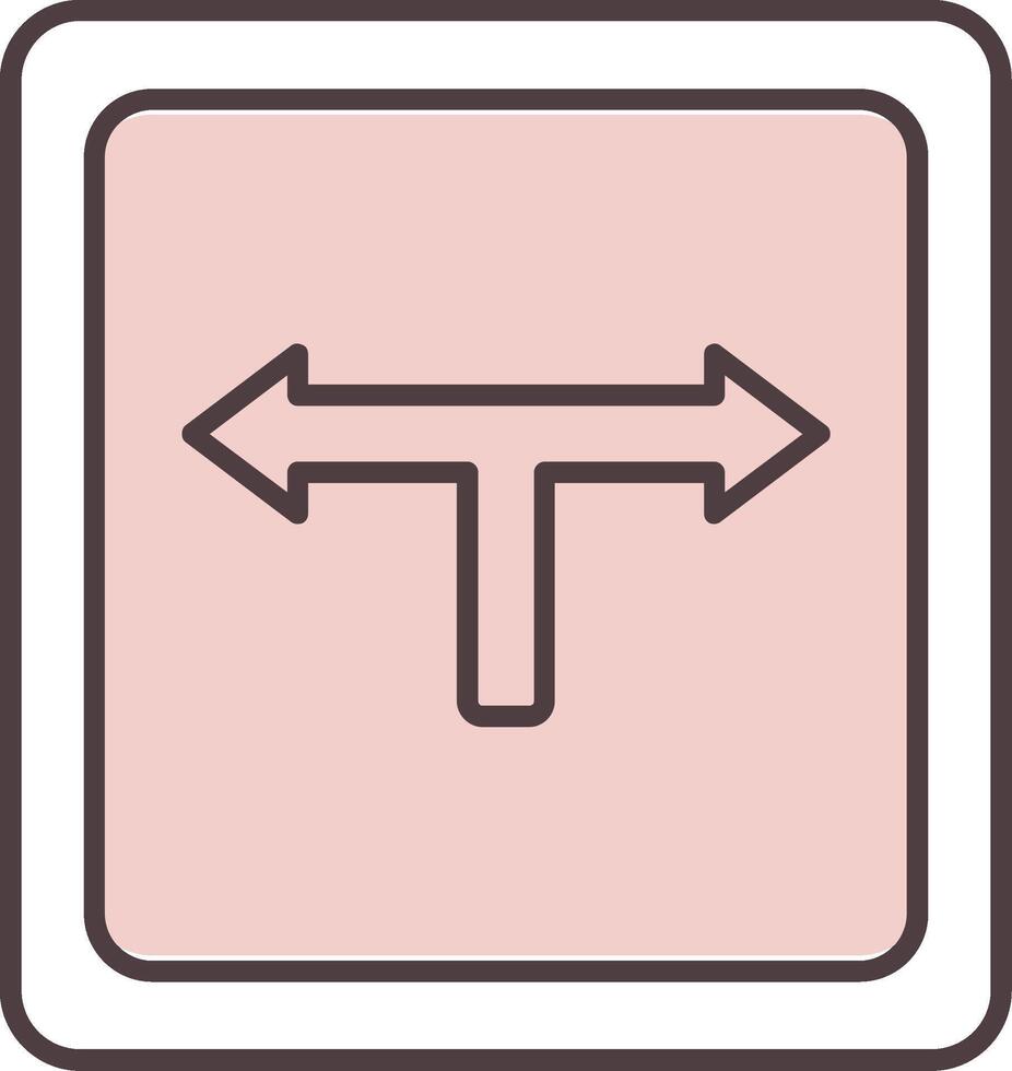 direzione linea forma colori icona vettore